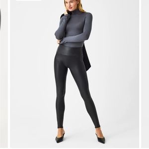 Spanx leather leggings